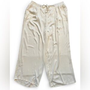 Eloquii Wide-Leg Cream Pants